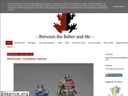 Sites similar to betweenthebolterandme.blogspot.com