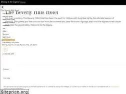 Sites similar to beverlyhillshotel.com