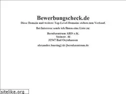 Sites similar to bewerbungscheck.de