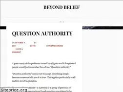 Sites similar to beyondbelief.wordpress.com