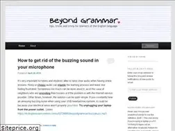 Sites similar to beyondgrammar.wordpress.com