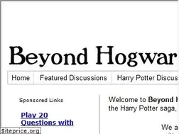 Sites similar to beyondhogwarts.com