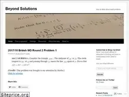 Sites similar to beyondmathsolutions.wordpress.com