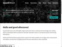 Sites similar to beyondtellerrand.com