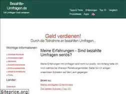 Sites similar to bezahlte--umfragen.de