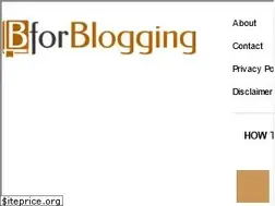 Sites similar to bforblogging.com