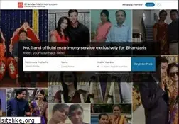 Sites similar to bhandarimatrimony.com