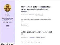 Sites similar to bhch.github.io