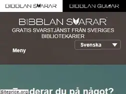 Sites similar to bibblansvarar.se