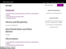 Sites similar to biblefalseprophet.com