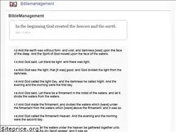 Sites similar to biblemanagement.com