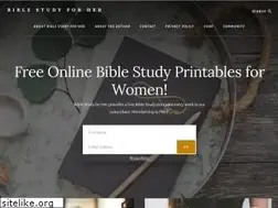 Sites similar to biblestudyforher.com