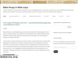 Sites similar to biblethingsinbibleways.wordpress.com