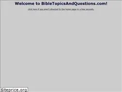 Sites similar to bibletopicsandquestions.com