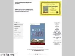 Sites similar to biblicaladvancedbasics.com