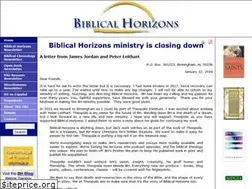 Sites similar to biblicalhorizons.com