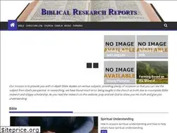 Sites similar to biblicalresearchreports.com