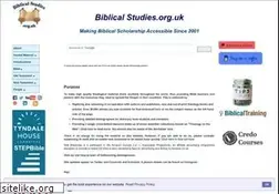 Sites similar to biblicalstudies.org.uk