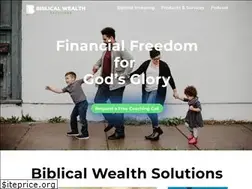 Sites similar to biblicalwealthsolutions.com