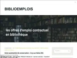 Sites similar to biblioemplois.wordpress.com