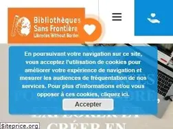 Sites similar to bibliosansfrontieres.org