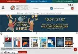 Sites similar to bibliotecabertoliana.it