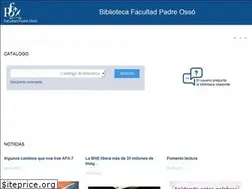 Sites similar to bibliotecafacultadpadreosso.es