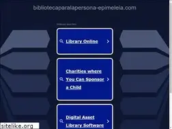 Sites similar to bibliotecaparalapersona-epimeleia.com
