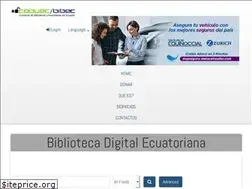 Sites similar to bibliotecasdelecuador.com