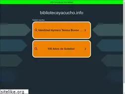 Sites similar to bibliotecayacucho.info