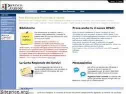 Sites similar to bibliotecheprovinciavarese.it