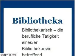 Sites similar to bibliothekarisch.de
