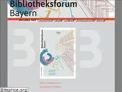 Sites similar to bibliotheksforum-bayern.de