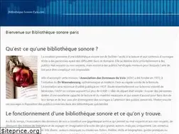 Sites similar to bibliotheque-sonore-paris.com