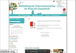 Sites similar to bibliothequepaysducoquelicot.net