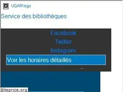 Sites similar to bibliotheques.uqam.ca