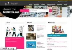 Sites similar to bibliothequesdequebec.qc.ca