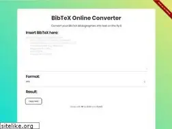 Sites similar to bibtex.online