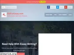 Sites similar to bidforessay.com