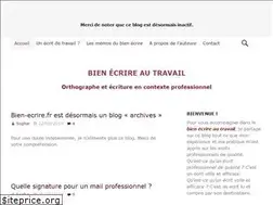 Sites similar to bien-ecrire.fr