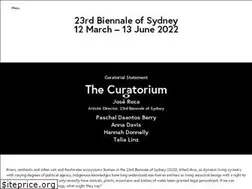 Sites similar to biennaleofsydney.art