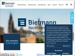 Sites similar to bietmann.eu