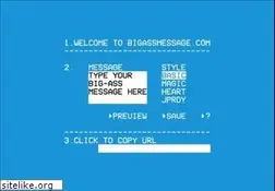 Sites similar to bigassmessage.com