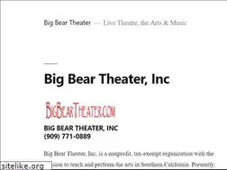 Sites similar to bigbeartheater.com
