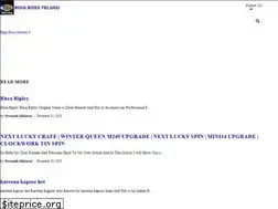 Sites similar to biggbosstelugu.xyz