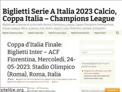 Sites similar to bigliettiseriea.com