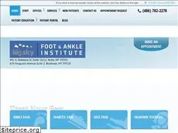 Sites similar to bigskyfootandankle.com