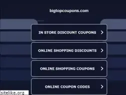 Sites similar to bigtopcoupons.com