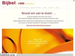 Sites similar to bijbelin1000seconden.be