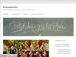 Sites similar to bildungsluecken.net